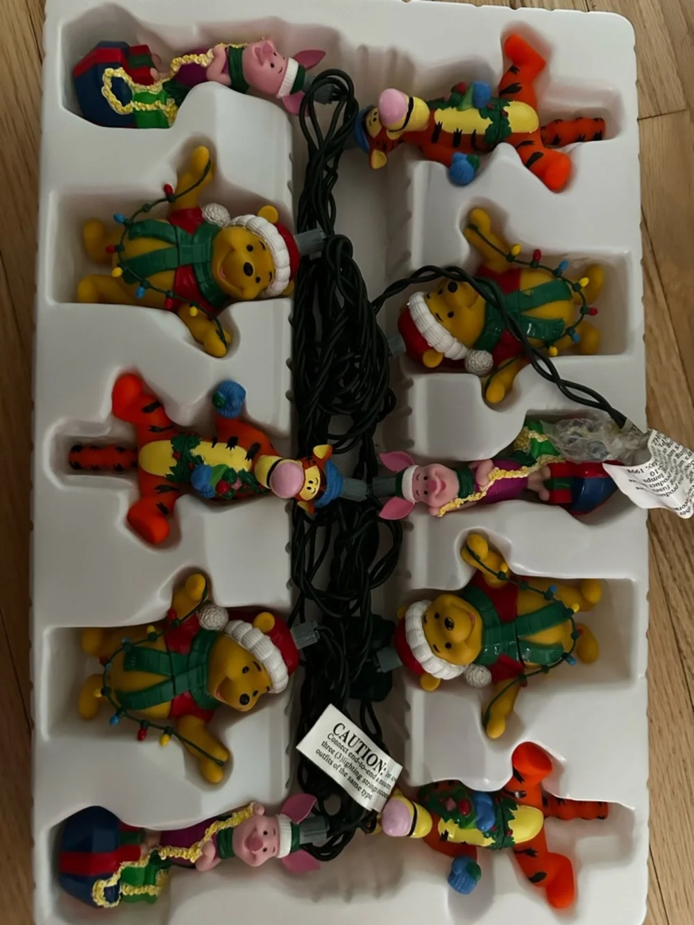 Disney Winnie the Pooh Holiday Character String Lights - Yellow, Orange, Pink